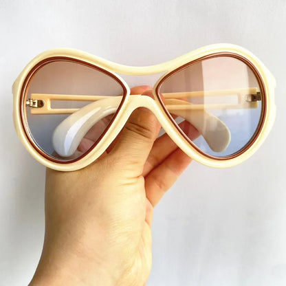 NEW Sunglasses Unisex Sun Glasses Anti-UV Spectacles Oversize Frame Eyeglasses Personality Ornamental Simplity Google