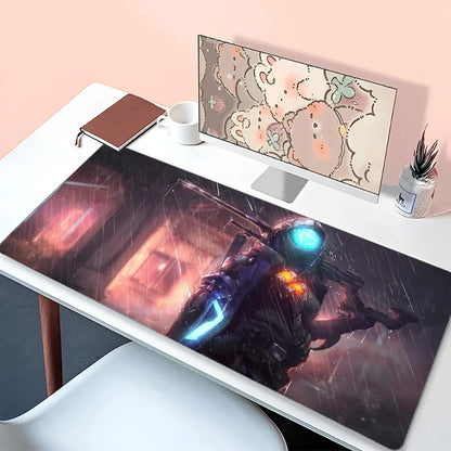 Tapete de Rato Ana Shrike Overwatch para Secretária com Almofada, Acessórios Gaming Prime Gaming XXL, Tapete Acolchoado para Teclado
