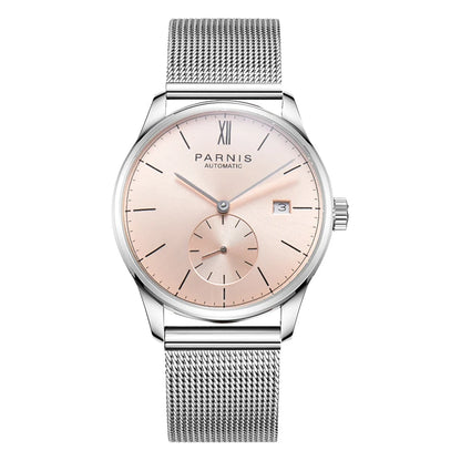 Parnis Mechanical Watches Minimalist Watch for Men Wristwatch Luxury Waterproof Automatic hombre Relogio Masculino Calendar 2025