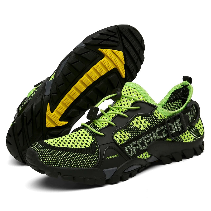 New Men's Outdoor Leisure Hiking Shoes Women's Beach Shoes Wading Shoes Couples Quick-Drying Rock Climbing Sneakers 36-47#