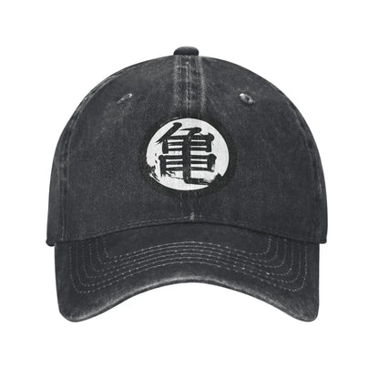 Produit gaming premium Fraquane Dragon Ball Master Rosh TURTLE SCHOOL Unisex Baseball Cap distressed, équipement gamer de luxe