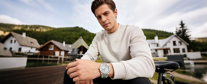 SAPPHERO Men’s Analog Watch Stainless Steel Japan Quartz Movement Date Display 50m Waterproof Classic Business Casual Wristwatch
