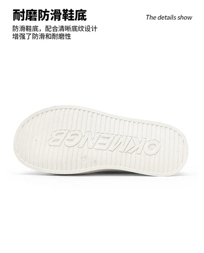 Summer Canvas Sneakers Men Half Shoes Comfortable Breathable Slip-on Shoes Man Mules Street Style Platform Men's Casual Sneakers