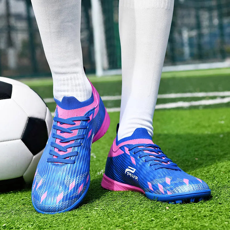 Nuevas zapatillas de fútbol para hombre de alta calidad, tacos para partidos en interior, botas de fútbol para exterior superventas, para césped, de caña alta, fútbol sala, antideslizantes