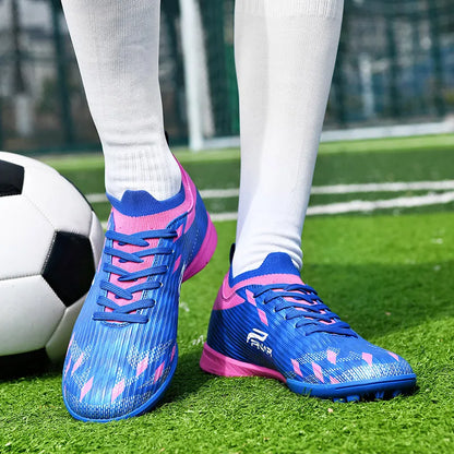 Nuevas zapatillas de fútbol para hombre de alta calidad, tacos para partidos en interior, botas de fútbol para exterior superventas, para césped, de caña alta, fútbol sala, antideslizantes
