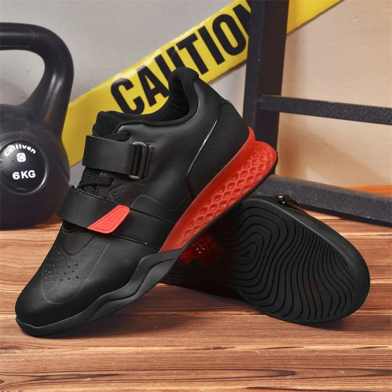 Weightlifting shoes, professional men and women powerlifting squat training shoes, hard sole gym shoes with stable heel, non-slip design