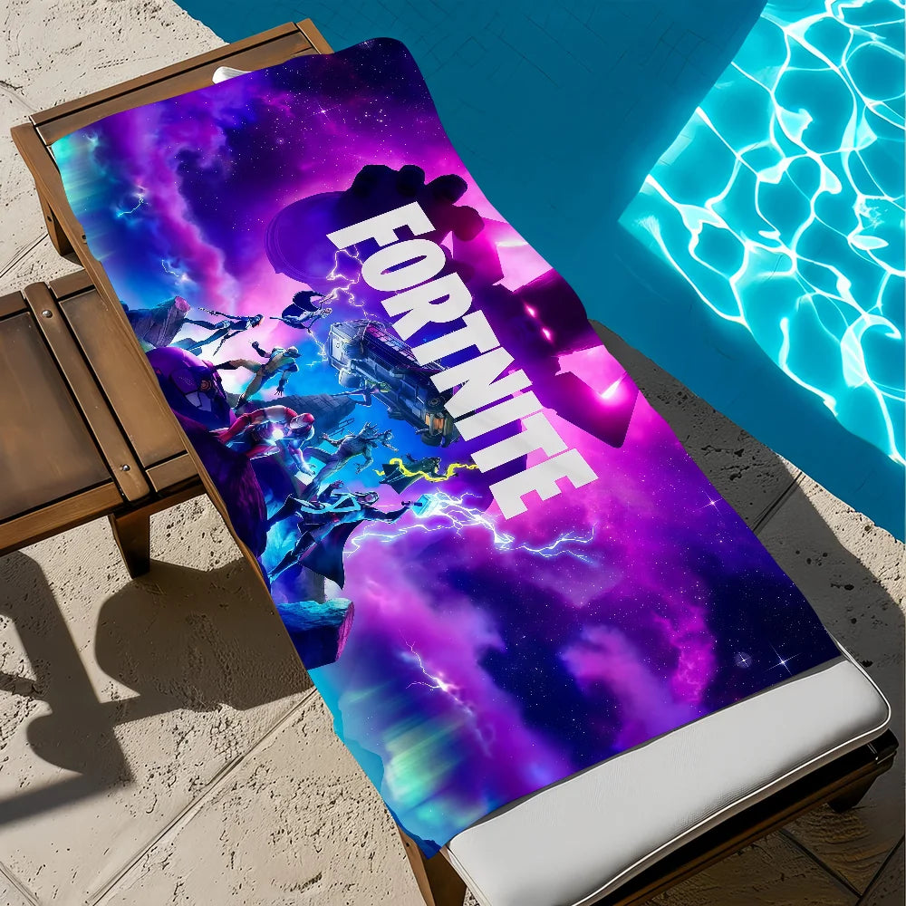 game art funny F-Fortnite Towel soft Beach Towels Trip swim Pool bathing Towel Gym Spa home Decor Gift Holiday