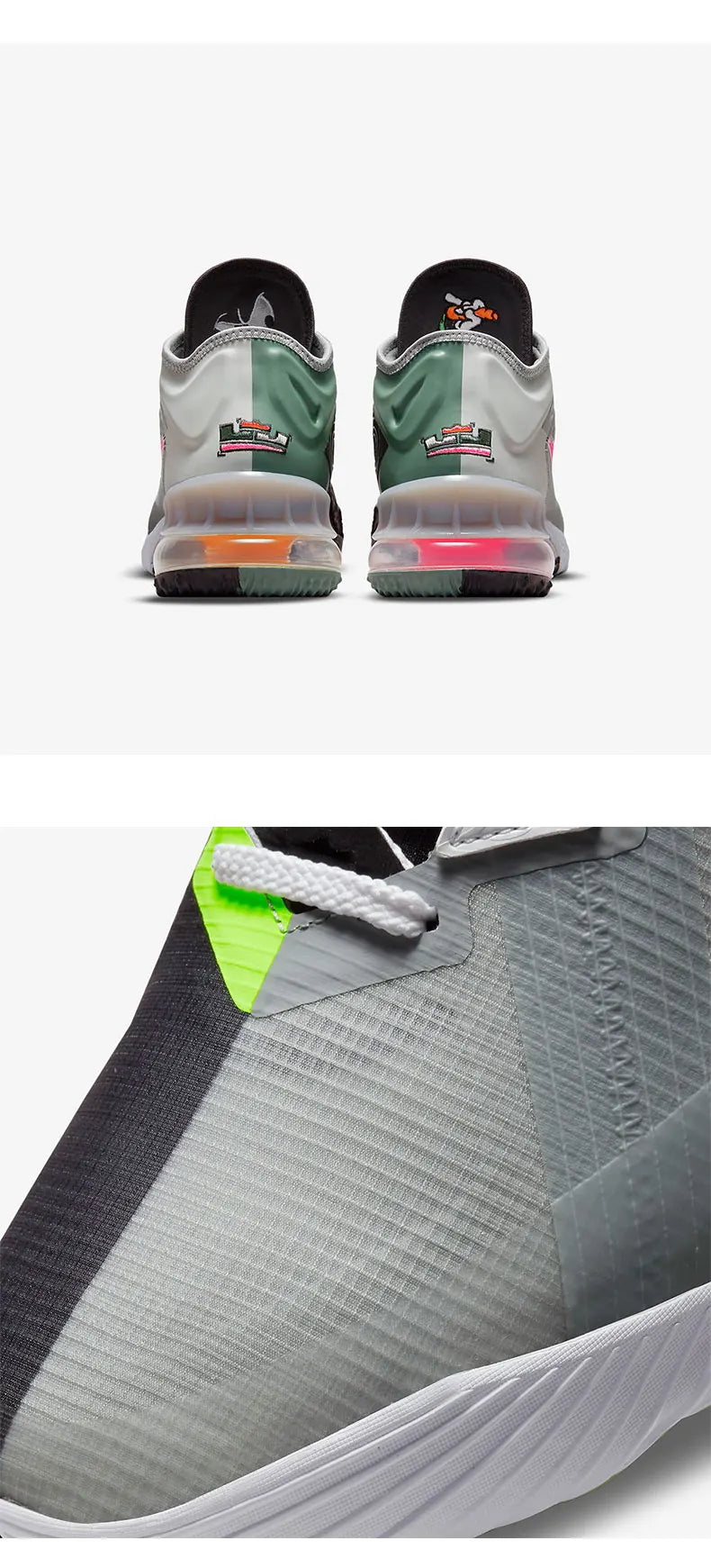 Nike LEBRON XVIII autentiche, scarpe da basket da uomo e da donna con ammortizzazione ad aria, 18ª generazione, CV7564-005