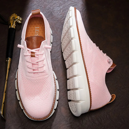 New men's large-sized casual shoes - Fly-Weave mesh breathable sports shoes, lightweight and slip-resistant men's shoes