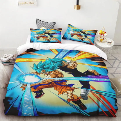 Goku Duvet Cover Set Dragon Ball Teens Bedding Set Quilt Cover for Children Boys Best Gifts Queen King Bedroom Decor