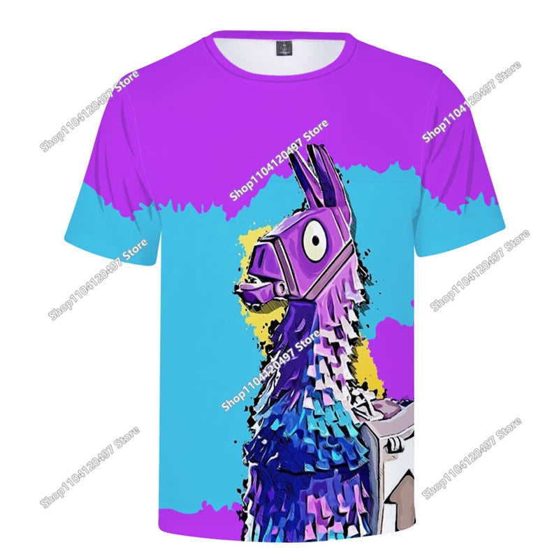 Fortnite T-Shirt Men Shoot Game Battle Hero T-shirt Victory Royale Clothing Young Children T-shirts for Boys Girls Ages 2-14