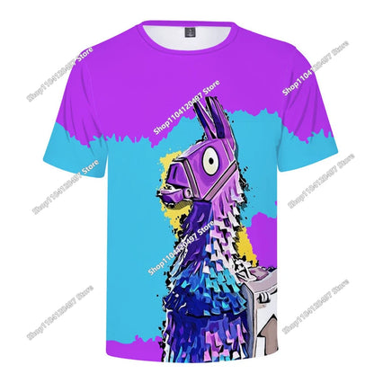 Fortnite T-Shirt Men Shoot Game Battle Hero T-shirt Victory Royale Clothing Young Children T-shirts for Boys Girls Ages 2-14
