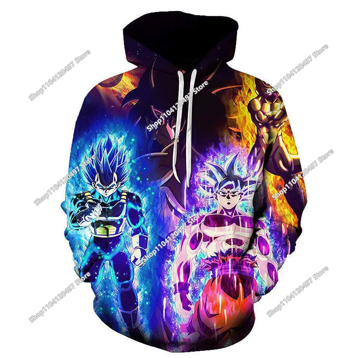 Dragon Ball Hoodie for Boys and Girls, New Autumn and Winter Style Creative Loose and Versatile Hooded Sweatshirt