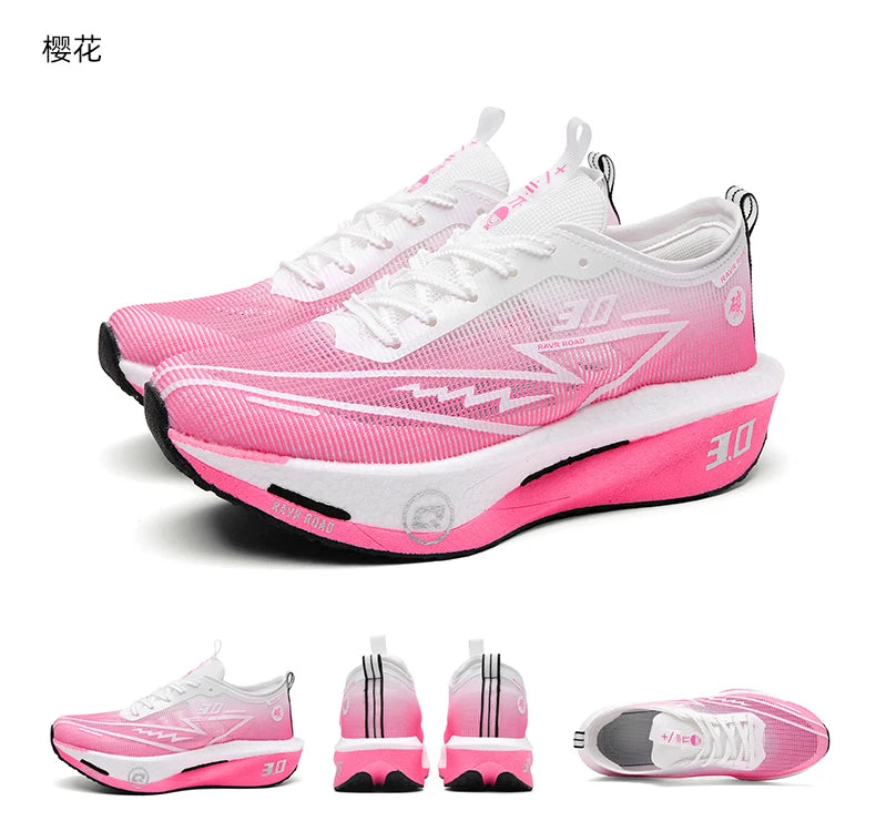 Air Running Shoes Men Sports Marathon Carbon Plate Breathable Lightweight Women Comfortable Athletic Leisure Sneakers Soft Sole