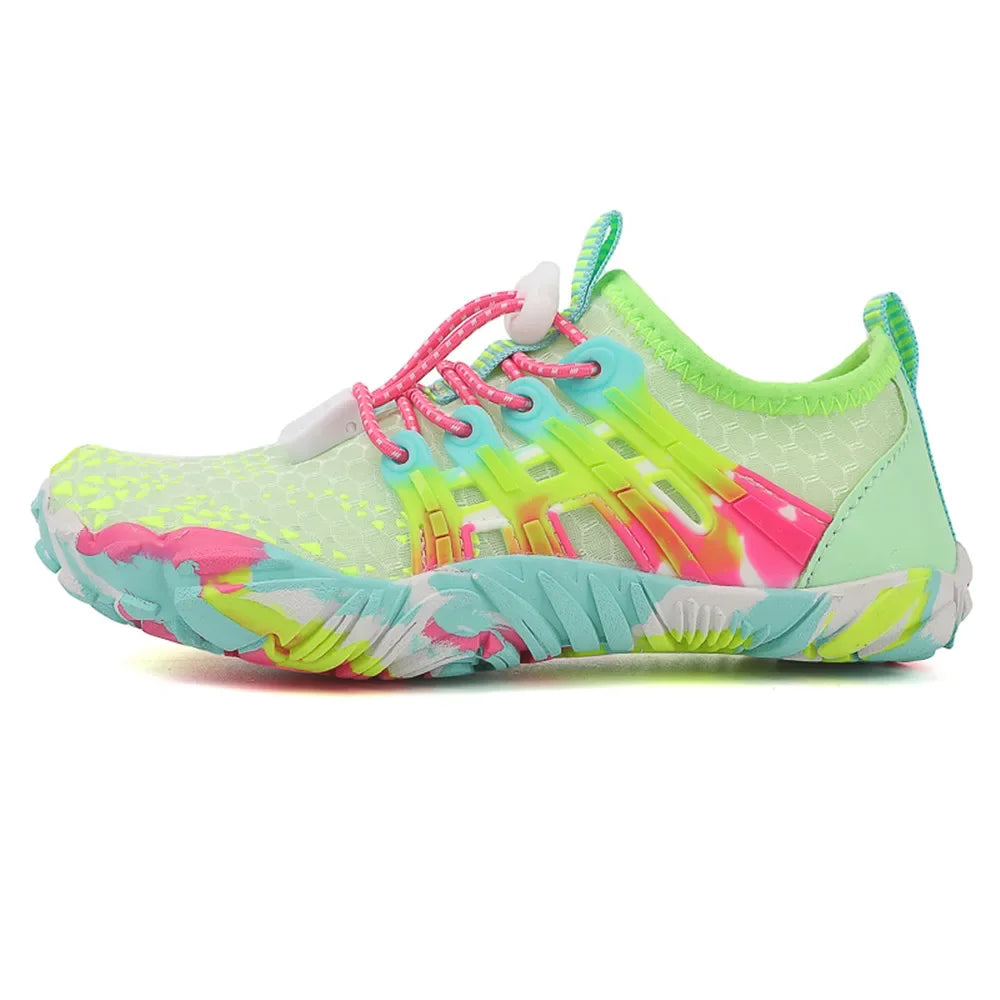 New 12 Colors Water Shoes Kids Summer Beach Five Fingers Barefoot Swimming Aqua Shoes Quick Dry Seaside River Children Sneakers