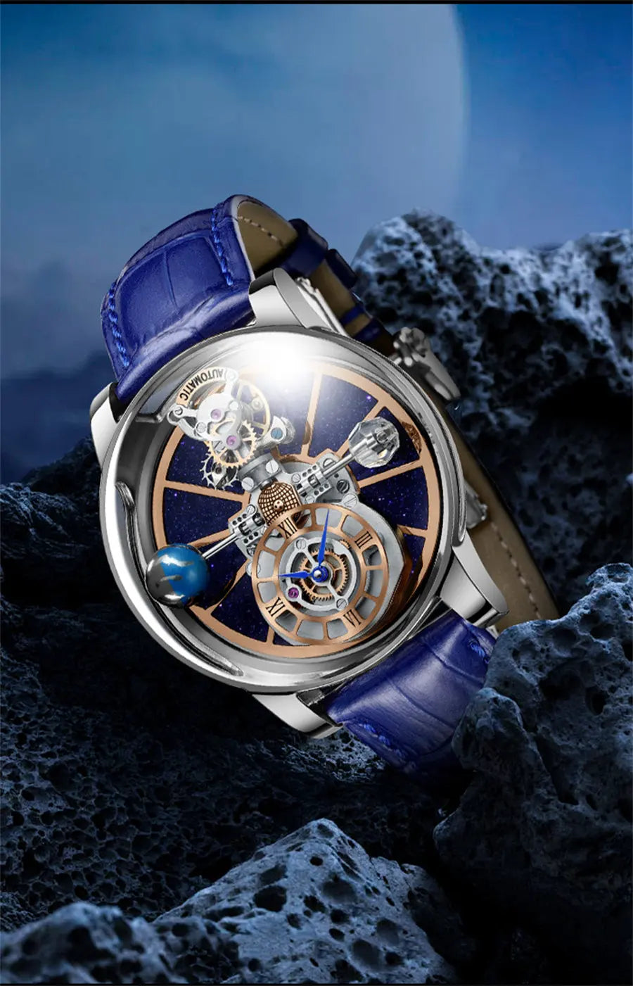 PINDU Upgraded Version Pindu Russian Roulette Celestial Series Quartz Watch Men's Astronomical Casino Las Vegas Men's Watch