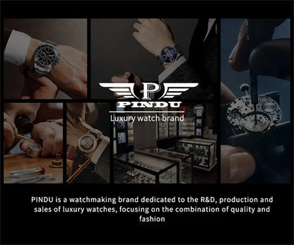 PINDU Upgraded Version Pindu Russian Roulette Celestial Series Quartz Watch Men's Astronomical Casino Las Vegas Men's Watch