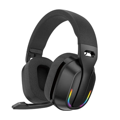 Wireless Headset B500 RGB Noise Cancelling Gaming Headphones 60H Playtime BTV5.4 & HD Sound Stereo Music Game Earphone