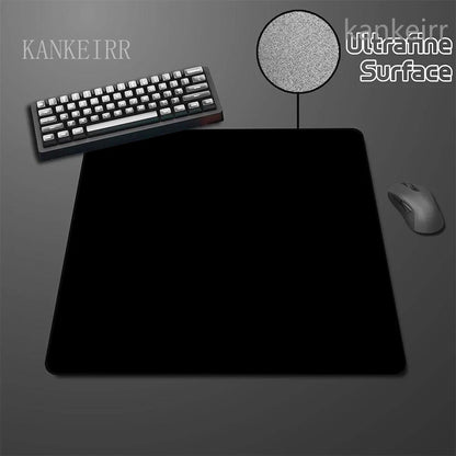 Fekete Speed egérpad, egyszínű, nagy rugalmasságú, csúszásmentes aljú gaming egérszőnyeg, prémium e-sport egérpad, ultrafinom felületű deskmat