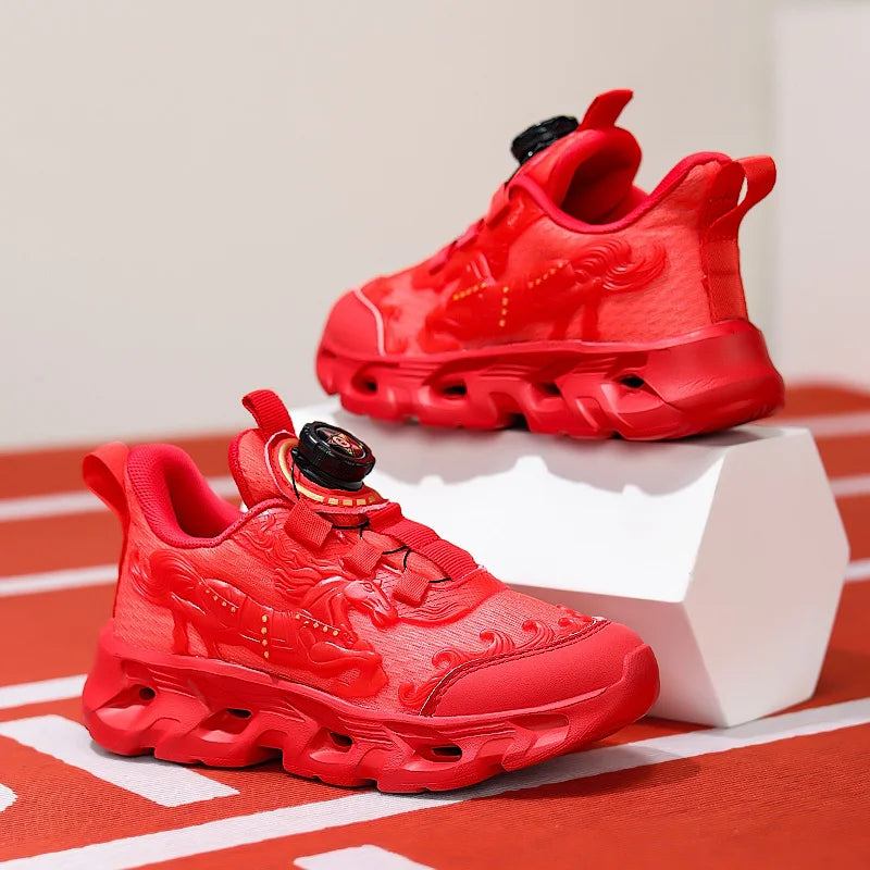 Dziecięce buty sportowe – modne, siateczkowe, studenckie, amortyzowane buty treningowe – nowe, oddychające, antypoślizgowe buty do codziennego biegania