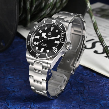 Watchdives WD1969 Pro 38mm Quartz Watch VH31 Sweep Seconds Movement 20Bar Waterproof BGW9 Blue Luminous Sapphire Glass Watches
