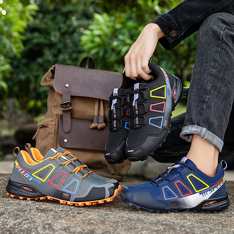 Men's Hiking Shoes Outdoor Sports Shoes Lace-up Hiking Shoes Women's Hiking Sports Shoes Non-slip Hunting Tactical Sports Shoes