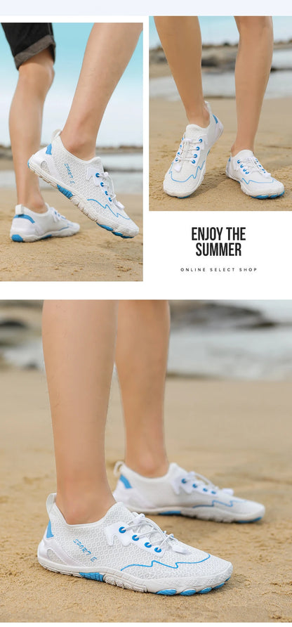 Men Wading Shoes Barefoot Quick-Drying Beach Shoes Outdoor Non-Slip Upstream Swimming Diving Shoes Women Water Sports Shoes