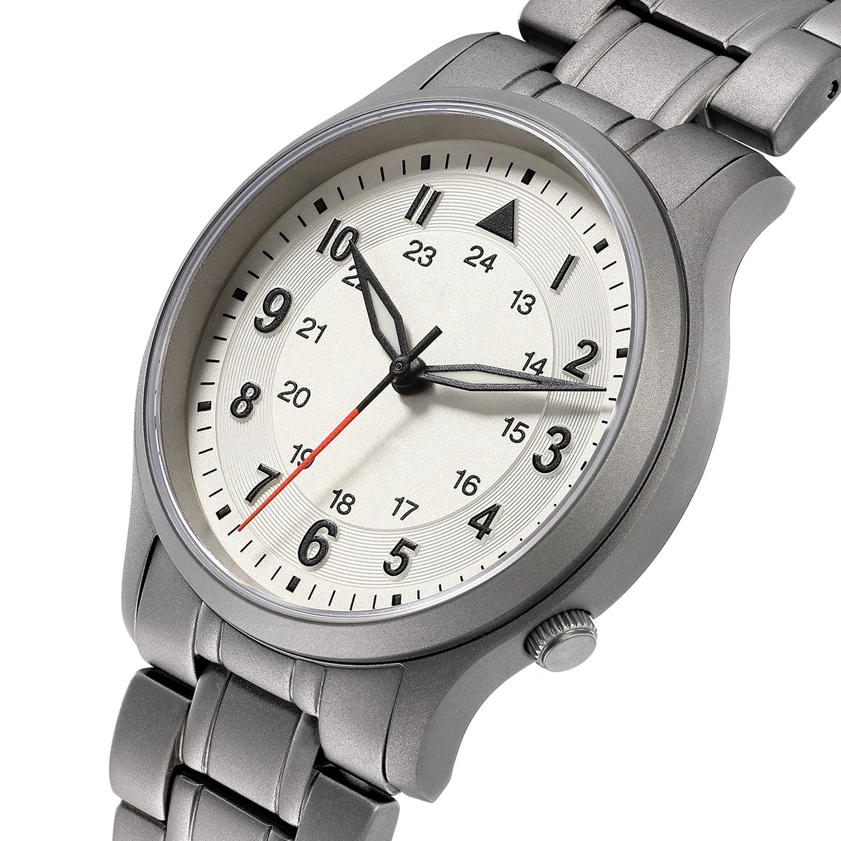 BERNY Full Titanium Watches for Men Quartz Men's Watch Lightweight Sapphire Super Luminous VH31 Sport Field Wristwatches