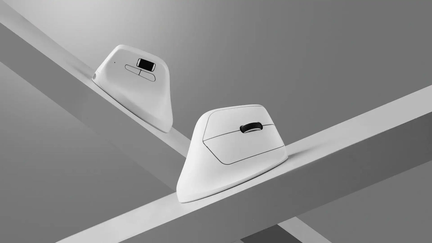 Rato Ergonómico Sem Fios Keychron M5 Ótico com Taxa de Polling 8K, 2.4GHz e Bluetooth, USB Type-C, Sensor 3950