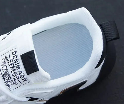 Ténis masculinos em couro PU, impermeáveis, desportivos e casuais; sapatos leves, respiráveis, planos e antiderrapantes; Zapatillas Hombre