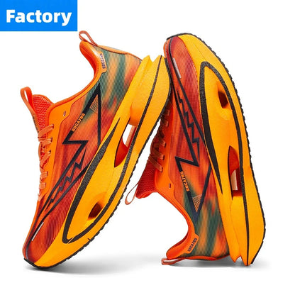 Running Shoes Marathon Speciality Men Sports Carbon Board Breathable Ultralight Womens Comfy Athletic Cushion Stability Sneakers