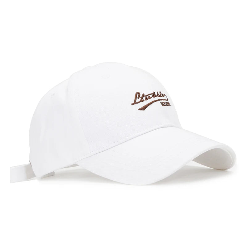 Vintage Letter Embroidery Baseball Cap 100% Cotton Dad Hat Adjustable Men Women Streetwear Outdoor Casual Sun Hat Gorra ﻿