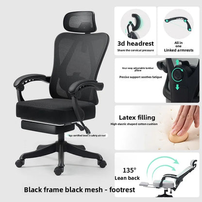 Internet Celebrity Ergonomic Chair Office Chair Back Chair Home Computer Chair Gaming Chair Sturdy and Durable