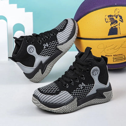 Large Size High Top Sports Shoes Men's Casual Breathable Comfortable Thick Bottom Basketball Shoes Running Shoes