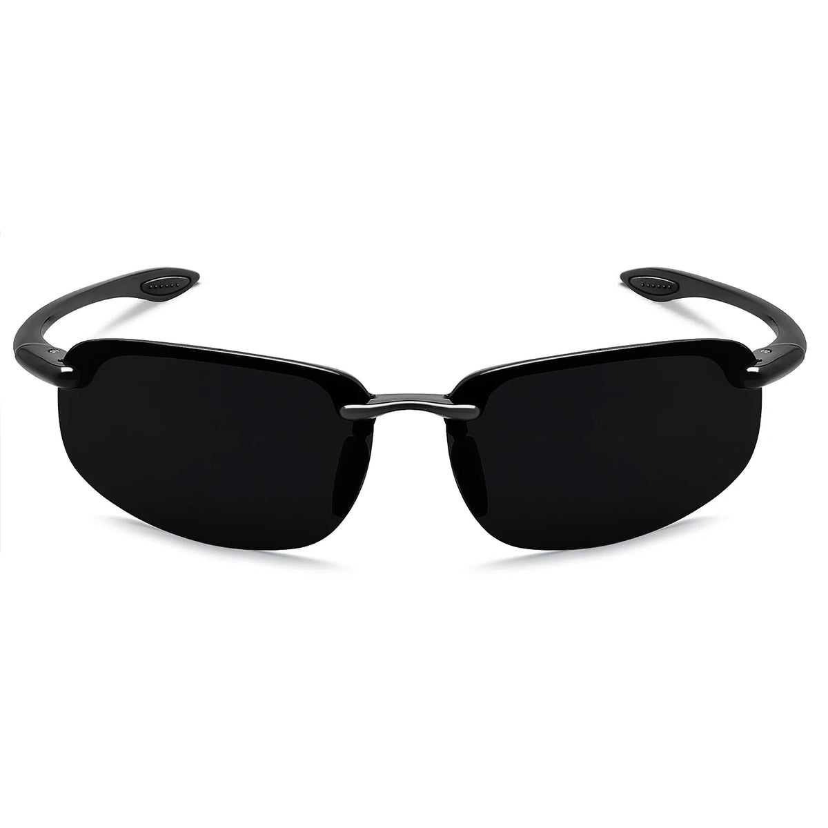 JULI Sports Sunglasses for Men Women TR90 Rimless Frame UV400 Protection for Cycling Running Fishing Baseball Driving 8001