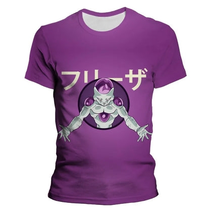 Men's Short Sleeved Cartoon 7 Dragon Ball Z T-shirt Children's Top T-shirt Children's Clothing Summer Short Sleeved Casual Wear