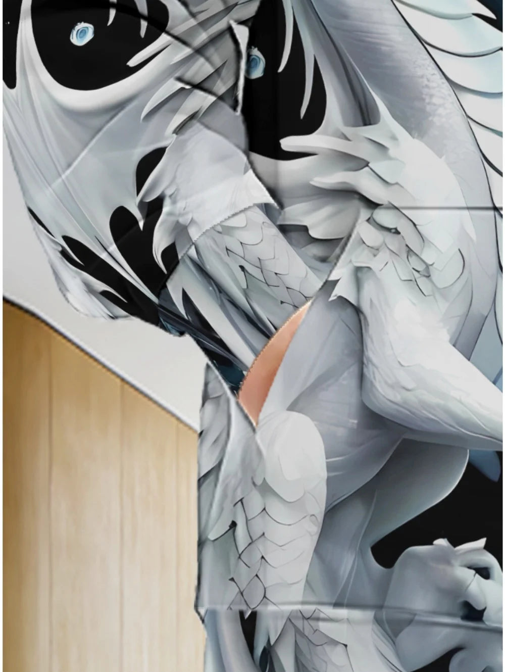 Mens Dragon Print Zipper Hoodie Outdoor Activities Travel Drawstring Long Sleeve Hoodies Autumn Winter Oversize Man Sweatshirts