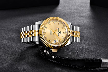 Orologi PAGANI DESIGN 2026 nuovi, meccanici di lusso oro e argento da uomo, in acciaio inossidabile, vetro zaffiro, automatici
