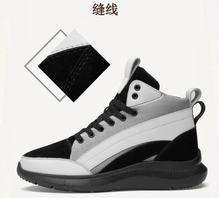 High-top Heightening Shoes Elevator Shoe Height Increase Footwear Men Height Increase Insole 6CM 8CM 10CM Sneakers Shoes
