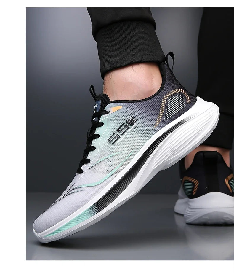 Carbon Plate Marathon Shoes Men Casual Sneakers Air Cushion Luxury Comfortable Lightweight Sports Running Shoes Male Footwear