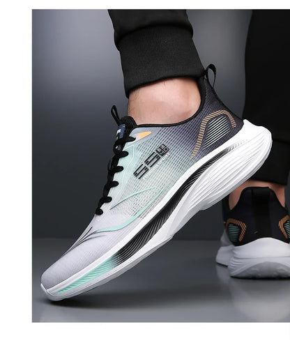 Carbon Plate Marathon Shoes Men Casual Sneakers Air Cushion Luxury Comfortable Lightweight Sports Running Shoes Male Footwear