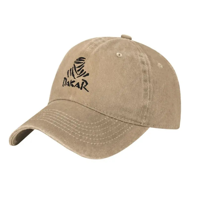 Vintage Racing Off Road D-Dakares Rally-baseballkepsar, unisex-modell, slitna och tvättade solkepsar, resekepsar, ostrukturerade mjuka kepsar