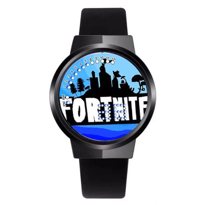 Orologio Fortnite Cute Fashion Cartoon personalizzato Kawaii Touch con luce notturna LED, orologio elettronico per studenti, regalo per amici