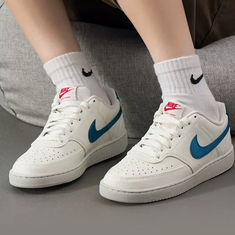Authentic Nike Court Vision Low Women's Minimalist Versatile Outdoor Breathable Casual Sneakers IM7799-133
