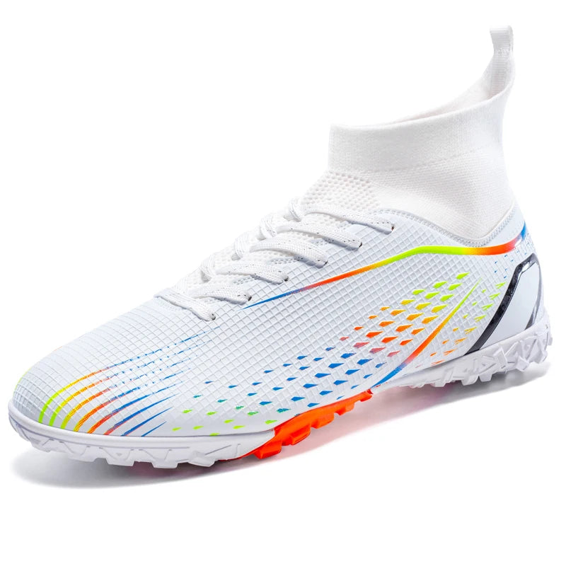New Men Soccer Shoes Men Grass Breathable Soft Outdoor Football Shoes Cleats Long Spikes Comfortable Training Sport Shoes Men