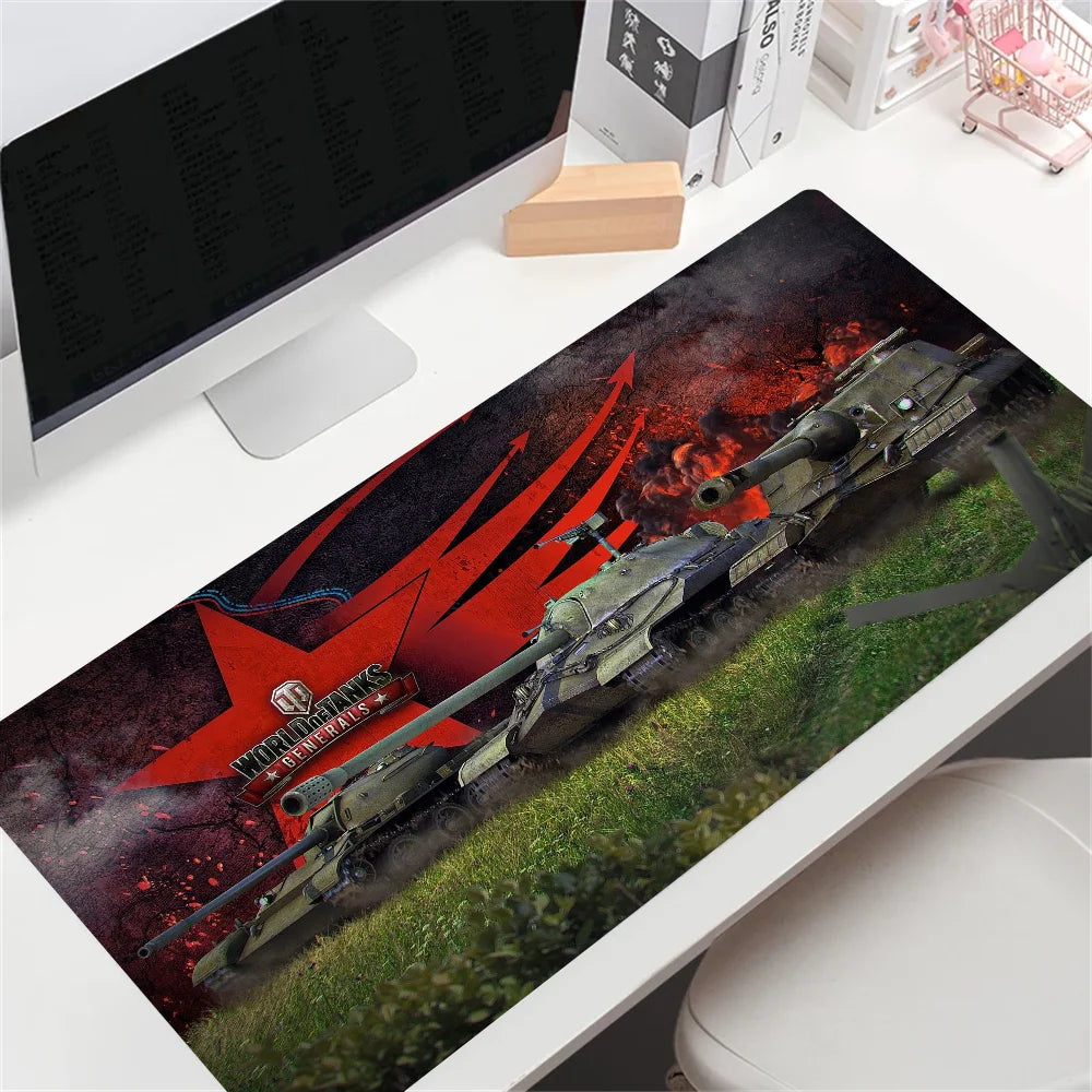 HD-mukautettu World of Tanks -peli -hiirimatto, suuri koko, anime-aiheinen hiirimatto, räätälöity CS:GO:lle, Zelda, World of Warcraft -pöytämatot