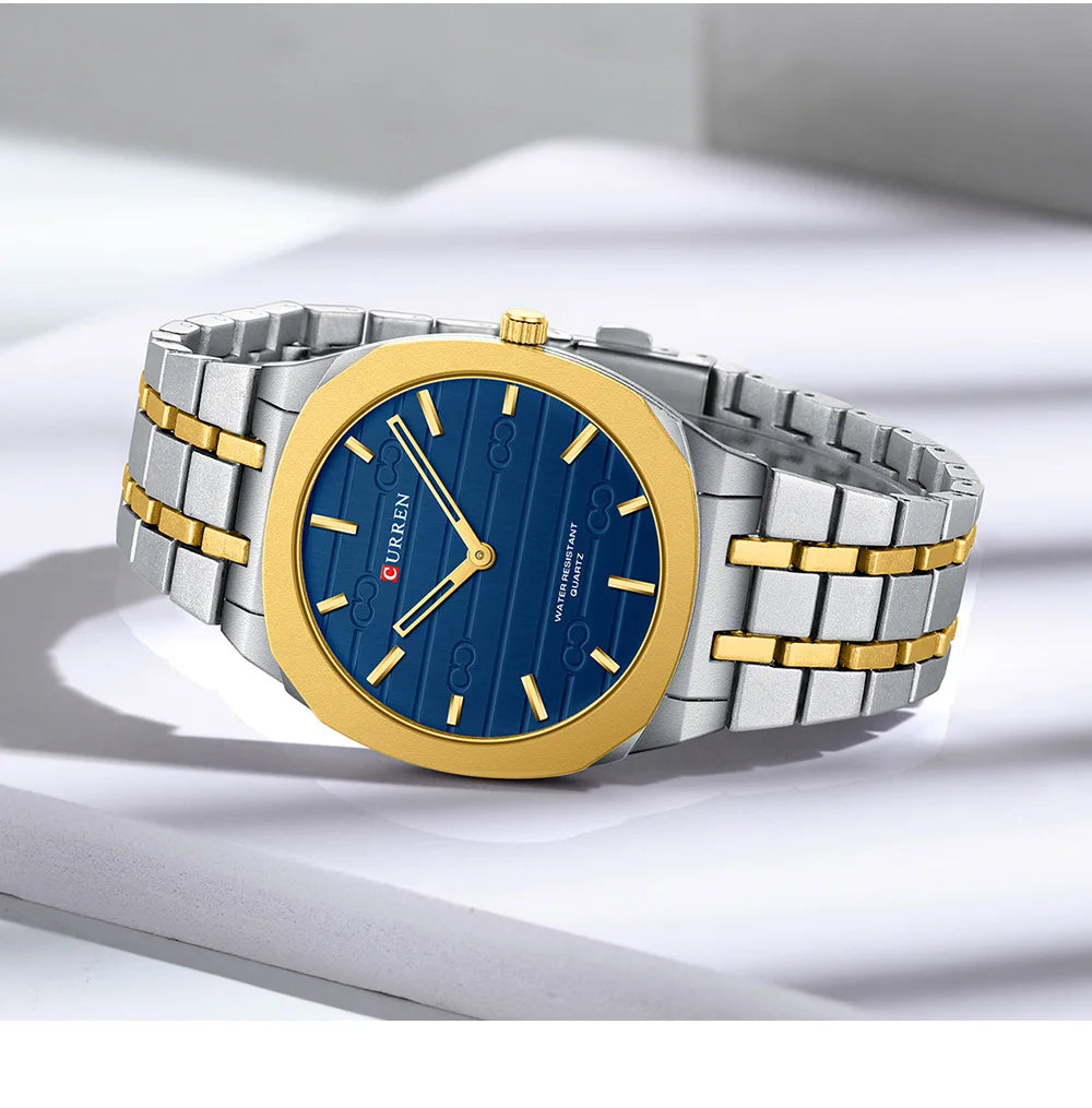CURREN Top Luxury Brand Quartz Watch Men Stainless steel Strap Military Watches 30ATM Waterproof Wristwatch Relogio Masculino
