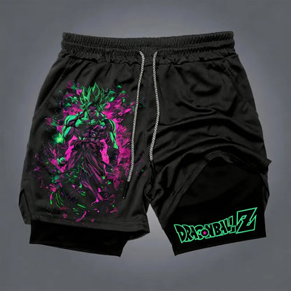 Dragon Ball Goku Unisex Harajuku Anime Printed Loose Sports Shorts Breathable Quick Drying Double Layer Summer 2026 New Product