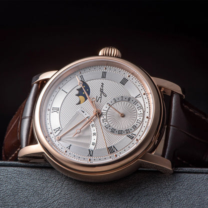 Sugess Moonphase Men's Watch Automatic Mechanical Watches for Tianjin Movement Sapphire Glass Water Resistant Wristwatches New