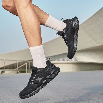 Ténis de Corrida Xtep para Homem, em Malha Respirável de Verão, Resistentes ao Desgaste, Desportivos, Leves, Jovens, Casuais e com Amortecimento 875219110065